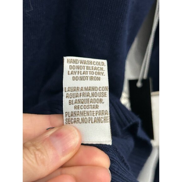 Vila Milano NWT Navy Blue Button Up Cardigan Sweater Sz Small - Picture 9 of 11